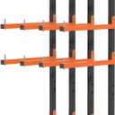 Lumber Storage Rack,Upgrade Folding Lumber Rack Wall Mount, Heavy Duty Metal 8 Level 32 Inch Wood Storage Rack for Garage Storage Organization