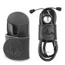 Stethoscope Holder Hip Clip.Night Shift Nurse Essentials Organizer,3M Littmann Stethoscope Belt Clip for Scrubs, Nursing Tools Holster Case,Teaching Stethoscope Holder &Accessories(1-Black)