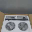 Black Crystal Bathroom Vanity Lights, Modern 2-Lights Bathroom Lighting Fixtures Over Mirror, Crystal Wall Lighting with Round Shade