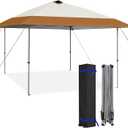 HYPER VENTURE 13x13ft Pop Up Canopy Tent with One Push Setup, Brown