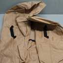 ULTCOVER Waterproof Patio Ottoman Cover Square Outdoor Side Table Furniture Covers Size 24L x 24W x 18H inch (Brown)