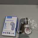 BEAUTURAL Fabric Shaver and Lint Remover, Sweater Defuzzer with 2-Speeds, 2 Replaceable Stainless Steel Blades, Battery Operated, Remove Clothes Fuzz, Lint Balls, Pills, Bobbles Gray