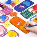 28 Pack Valentines Day Gifts for Kids School, Animal Mochi Squishies with Greeting Cards, Classroom Exchange Party Favors, Stress Relief Fidget Toys, School Prize Supplies