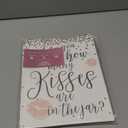 Sparkle and Bash Guess How Many Kisses Bridal Shower Game for 60 Guests for Wedding (1 Rule Board, 60 Guessing Cards)