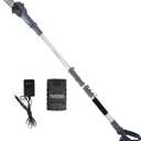 Electric Pole Saws for Tree Trimming, 20V Brushless Pole Saw Battery Powered, 8" Mini Chainsaw Cordless with Extension Pole & Battery, Tree Trimmer Limb Branch Cutter Pruner, Christmas Tree Trimming