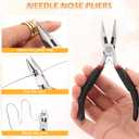 PAXCOO Jewelry Making Kit, 1260 Pcs Assorted Color Jump Rings & Lobster Clasps with Tools & Pliers for Necklace Repair