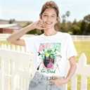 BANGELY Musical Shirt Women Witch T Shirt Changed for Good Tee Musical Movie Graphic Shirt Magical Kingdom Short Sleeve Tops (White, XL)