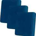 hyha Velvet Couch Cushion Covers, Soft Sofa Seat Covers for sectional 3 Cushion Couch Washable, Magic Sofa Slipcover with Elastic Bottom, Non-Slip Furniture Protector for Pets, Kid(3PC, Royal Blue)