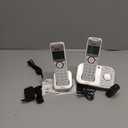 AT&T 2-Handset DECT 6.0 Bluetooth Expandable Cordless Phone for Home with Answering Machine, Smart Call Blocking, Caller ID, Intercom and Bluetooth Connect to Cell: BL3112-2 (Champagne Gold/White)