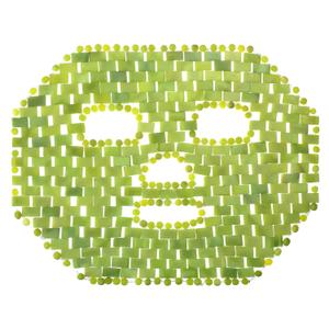 Patelai Jade Facial Mask, Jade Sleep Natural Stone Green Facial Cooling Mask, Beauty Skincare Massage Tools for Alleviate Puffiness Face Massage Puffy Eyes Dark Circles