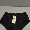 Womens High Waisted Bikini Bottoms Full Coverage Black Bathing Suit Bottoms Tummy Control Swimsuit Bottoms (Small)