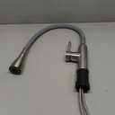 Transolid PF7509C Kitchen/Laundry Faucet with Dual Spray and Flex Neck in Grey, Brushed Nickel/Grey