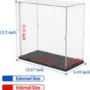 DuvinDD Clear Acrylic Display Case for Lego New York City Model Kit 21028, Lego Architecture Paris Model 21044, Assemble Showcase Dustproof Collectibles Storage Acrylic Boxes (11.8x5.9x11.8 inch)