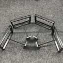 Rectangular Black Faceout Sign Holder for Slatwall - Holds 7"W x 5 Ã‚½"H Signs - Set of 4