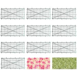 HONUTIGE 10 Pack Grid Plant Wall Frames, Plastic Frame for Flowers Wall Arches Backdrop DIY Decorative Fences Panel Wall Display for Artificial Flowers Plant Base : Patio, Lawn & Garden
