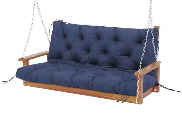 Cushion Replacement Outdoor Swing Cushions with Back Support 50" x 22" ( Navy ) 