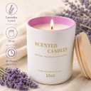 2 x Lanttu Lavender Scented Candle for Home Decor, 10 oz Natural Soy Wax Jar Candles, 39 Hours Long Lasting Burning Candles for Mom Friend Birthday Housewarming Gift