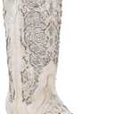 Corral Boots Women's White Western Snip Toe Wedding Boots 9