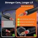 ELENDAR 9.8FT Starlink Mini Cable, 18 AWG Waterproof Replacement DC Power Cord, DC to DC Power Cable for Car RV Outdoor Power Station