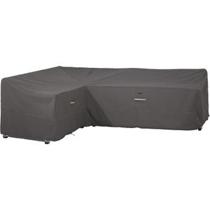 Classic Accessories Ravenna Water-Resistant 104 Inch Patio Left Facing Sectional Lounge Set Cover, Patio Furniture Covers (83"L x 104"L x 32"D x 31"H, Dark Taupe/Mushroom/Espresso)