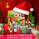 2025 Beauty Advent Calendar Christmas Gifts for Women with Hand Cream, Bubble Bath, Bath Bomb Spa Gifts for Daughter Girls New Year Advent Calendar for Beauty (Red)