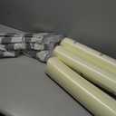 Sunbrella Square Corner Seat Cushions, 19" x 19" x 3", Set of 4, Indoor Outdoor Water Repellent Universal Chair Pads with Ties for Patio Furniture, Garden Dining Chairs, Cast Shale