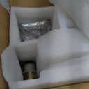 Gold Bathroom Vanity Light Fixture, 4-Light Vanity Lights for Bathroom , Matte Antique Brass Finish, With a Square Crystal Glass Shade, Vintage Bathroom Lighting Fixture over Mirror (Gold, 4 Light)