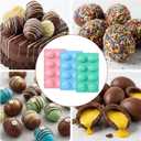 4 x 3Pcs 8-Cavity Easter Silicone Egg Molds, Egg Shaped Cake Pop Mold, Baking Supplies for Making Chocolate Jello Candy Dessert Muffin Mousse Pastry