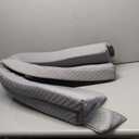 EUHAMS Queen Size Bed Wedge Pillow - Bed Gap Filler Mattress Wedge Headboard Pillow Close The Gap 0-7" Between Your Headboard and Mattress or Wall for Sleeping Backrest Pillow (60"x10"x6" Gray) (Grey)