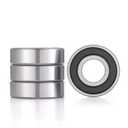 Donepart Bearings 5/8" IDx 1-3/8" ODx .433" Thick 99502H-2RS Double Rubber Sealed Bearings for Go Kart, Mini Bikes, Lawn Mower, Wheels (4 Pack)