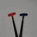 ToVii 2 Pack Mini Golf Putters with Adjustable Aluminum Alloy Shaft for Men & Women, Two-Way Right or Left Handed, Junior Golf Putters with Premium Grip (Blue+Red)