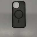 SUPFINE Magnetic for iPhone 15 Pro Max Case (Compatible with MagSafe) (Military Grade Drop Protection) Translucent Matte Shockproof Phone Cover, Black