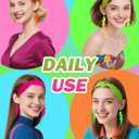 8 Pack 80s 90s Accessories for Women Neon Earrings and Knotted Headbands 80s Party Costume Fashion Outfit for Women