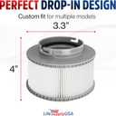 2 x LifeSupplyUSA FD2089 Hot Tub Pool Filter Cartridge Compatible with MSPA Replacement Spa Filter