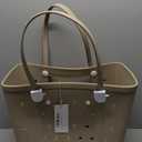 Jelly EVA Beach Tote Bag - Waterproof Clear Summer Handbag for Women, Durable and Stylish Pool Bag ASIN (Green)