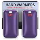 Lerat Hand Warmers Rechargeable 2 Pack, Portable Electric Hand Warmer Max 131, Reusable Slim Pocket Heater Handwarmers, Gifts for Men, Women, Outdoor, Golf, Camping, Hunting Essentials