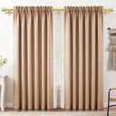 Double Curtain Rod 36 to 72 Inch, HOTOZON 1 Inch Heavy Duty Double Curtain Rods for Windows 24 to 68 Inches(2-5.6 ft), Telescoping Drapery Rod with Simple End Finials, Gold