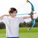 JOYIN LED Bow and Arrow for Kids, Light Up Archery Toy Play Set with Suction Cups Arrows, Targets & Arrow Case, Indoor and Outdoor Hunting Play Gift Toys for Boys Girls 6-12