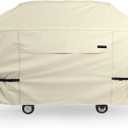 NettyPro Griddle Cover for Blackstone 36 inch Griddle Waterproof Heavy Duty 4 Burner Flat Top Gas Grill Cover 36" Cooking Station, Beige