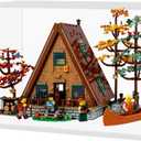 Choowin Acrylic Display Case for Lego Home Alone House 21330 for Lego A Frame Cabin 21338 Avatar Tree of Souls 75574 Thickened Clear Display Cases for Collectibles Assemble Dustproof Box(White Base)