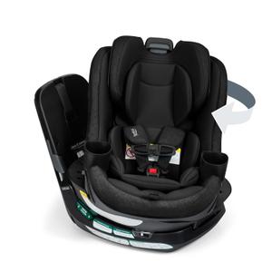 Britax Galaxy360 Slim Rotating Convertible Car Seat, 2-in-1 Rotating Car Seat for Infants & Toddlers with 360 SwivelSmooth Steel Ring, Extended Rear-Facing and ClickTight Installation Raven Black