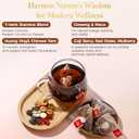 2 x Ginseng Five Treasure Tea, 10g X 30 Bags, Made with 7 Precious Ingredients Formula, Natural Chinese Herbal Teas for Men Women