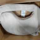 My Brest Friend Nursing Pillow - Deluxe - Enhanced Comfort w/Slipcover - Ergonomic Design for Ultimate Breastfeeding Support for Mom & Baby - Adjustable Backrest and Handy Side Pocket, Soft Sand