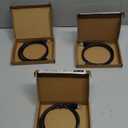 Amazon Basics RJ45 Cat 6 Ethernet Patch Cable, 10 Gbps High-Speed, 250MHz, Snagless, Gold-Plated Connectors, 3 Foot, Black, Set of 3