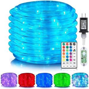 ANJAYLIA 66ft 200 LED Rope Lights Outdoor, Waterproof 16 Colors Changing String Lights Plug in with Remote Control Indoor Twinkle Fairy Lights for Bedroom Garden Party Halloween Christmas Decorations