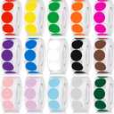 15000 Pcs 3/4 in Round Color Coding Labels Roll Adhesive Solid Colors Dot Stickers Assorted Colored Circle Dot Label for Back to School Inventory Organize File Classification