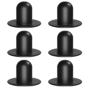6 PCS Pool Strainer Wall Plugs for Above Ground Swimming Pools Stopper Replacement Compatible for Intex Bestway Coleman Filter Pump Water Stopper Drainer (Black) 2 Pack