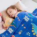 HOSUKKO Weighted Blanket - 5 lbs Blue Dinosaur Heavy Blanket - Breathable Blanket(36 * 48 inches, 5 lbs)