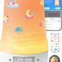 Mewaii White Noise Sound Machine Baby & Adult, 360 RGB Night Light, AI Cry Detection, App Control, 100 Soothing Sounds, Sleep Routine Builder, Kids Nursery Baby Essentials Shower Gift Toddler Bedroom