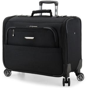 Traveler's Choice Carry-On Softside 8-Wheeled Spinner Garment Bag Luggage, Black, 21-Inch